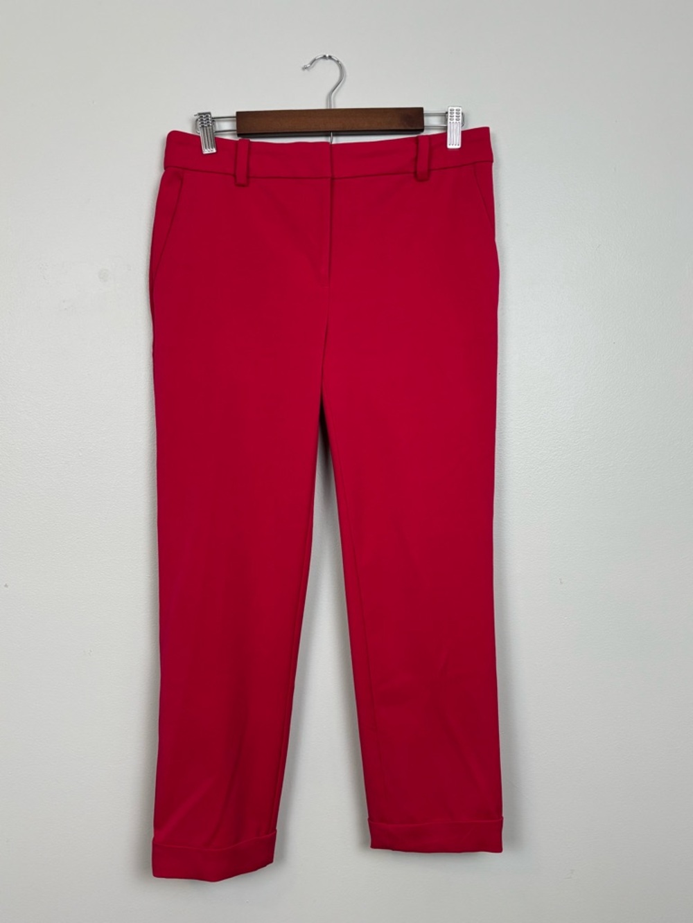 Loft Pants Womens 4 The‎ Devin Slim In Red/Pink Business Casual Office Preppy